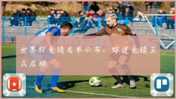 世界杯竞猜名单公布,球迷竞猜正式启动
